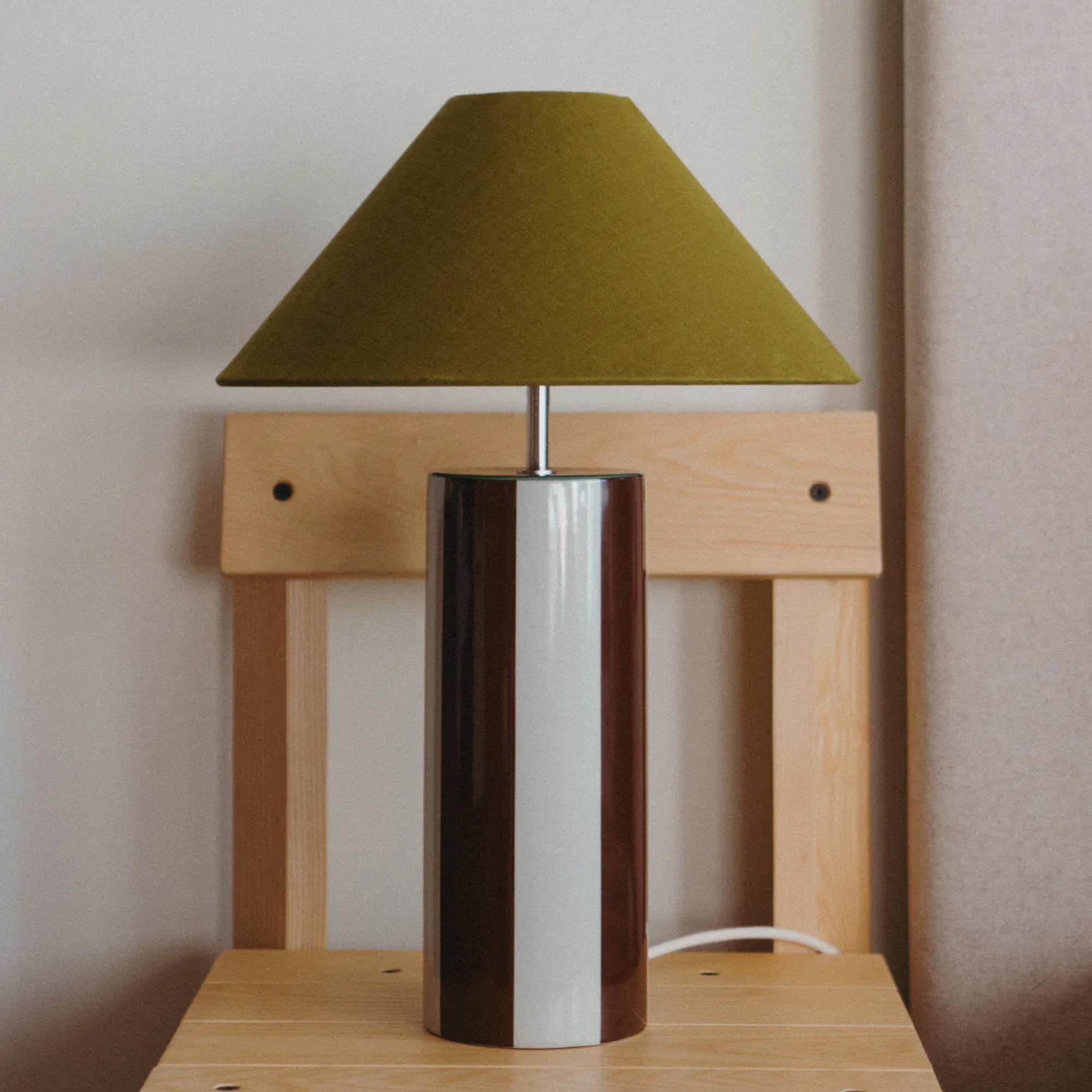 Ombrellina Table Lamp - Chicory Coffee/Golden Olive-2