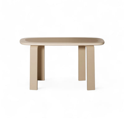 Orbit 75 Console/Desk - Glossy Chalk/Hide T187
