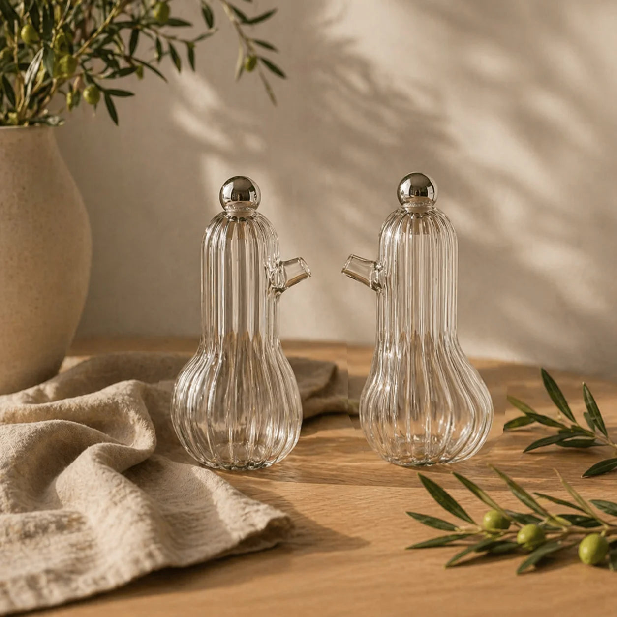 Lili and Lulu Oil & Vinegar - Borosilicate Glass