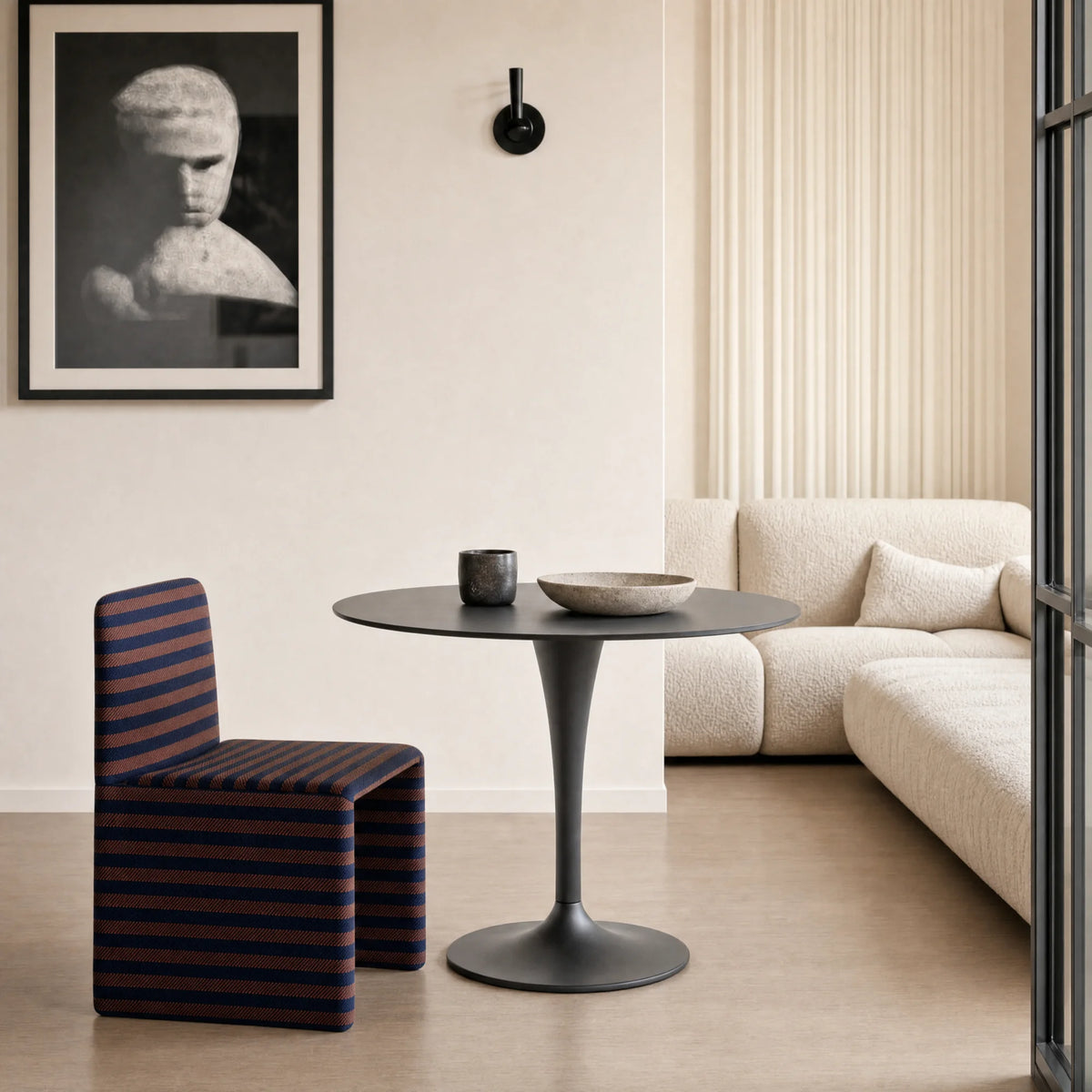 Dream 4840 Dining Table - Laminate Black-2