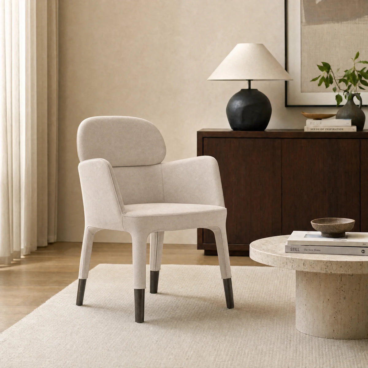 Ester 690 Dining Chair - BS/Leather (H100)-4