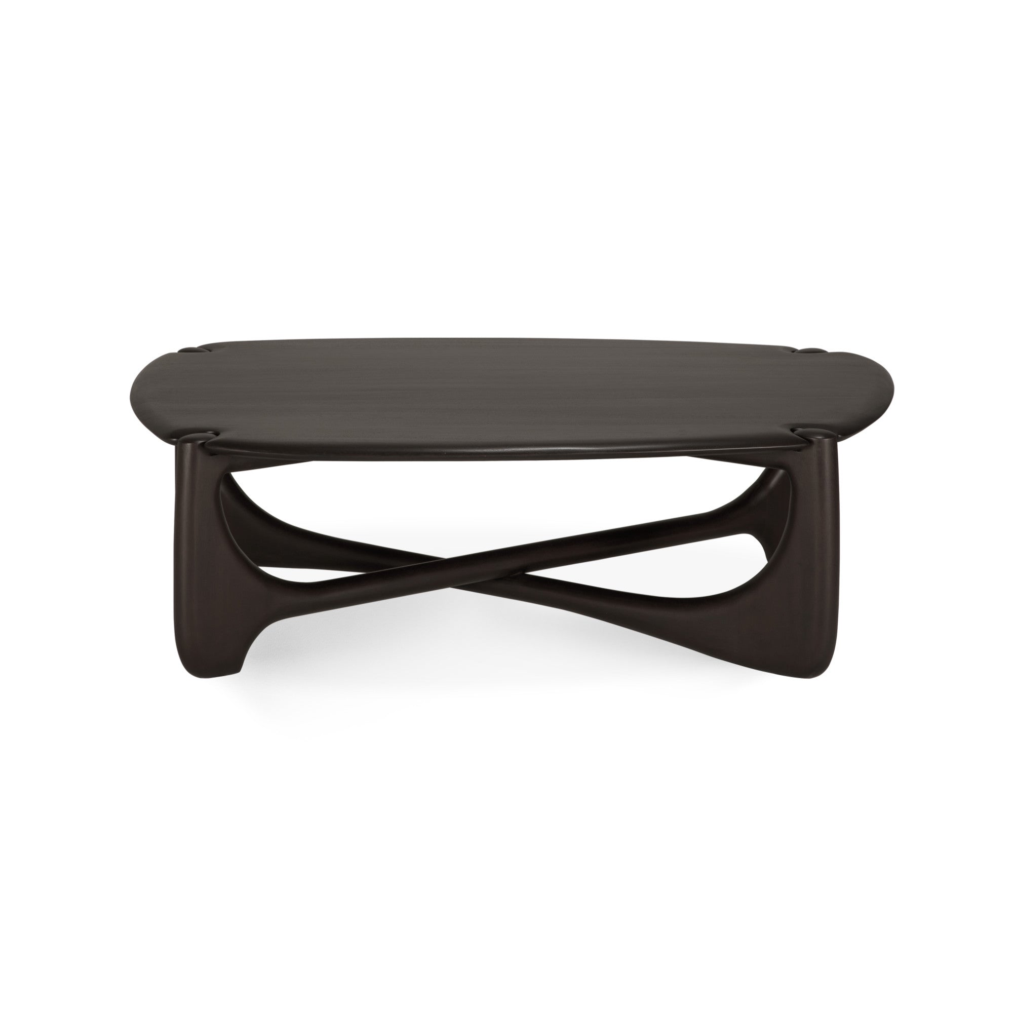 PI 35145 Coffee Table - Mahogany Dark Brown Varnished-2