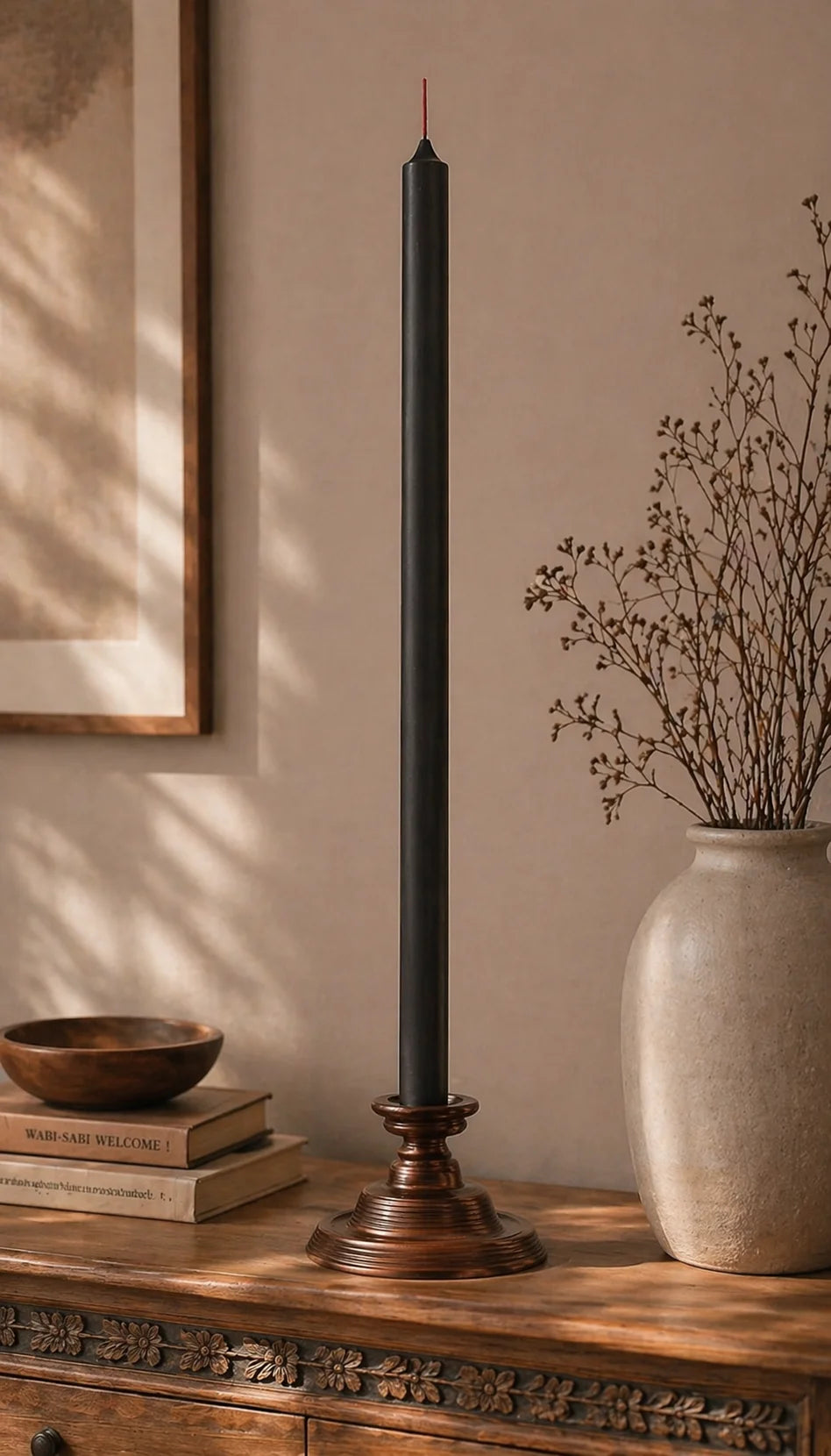 Candlestick - Black - 80cm