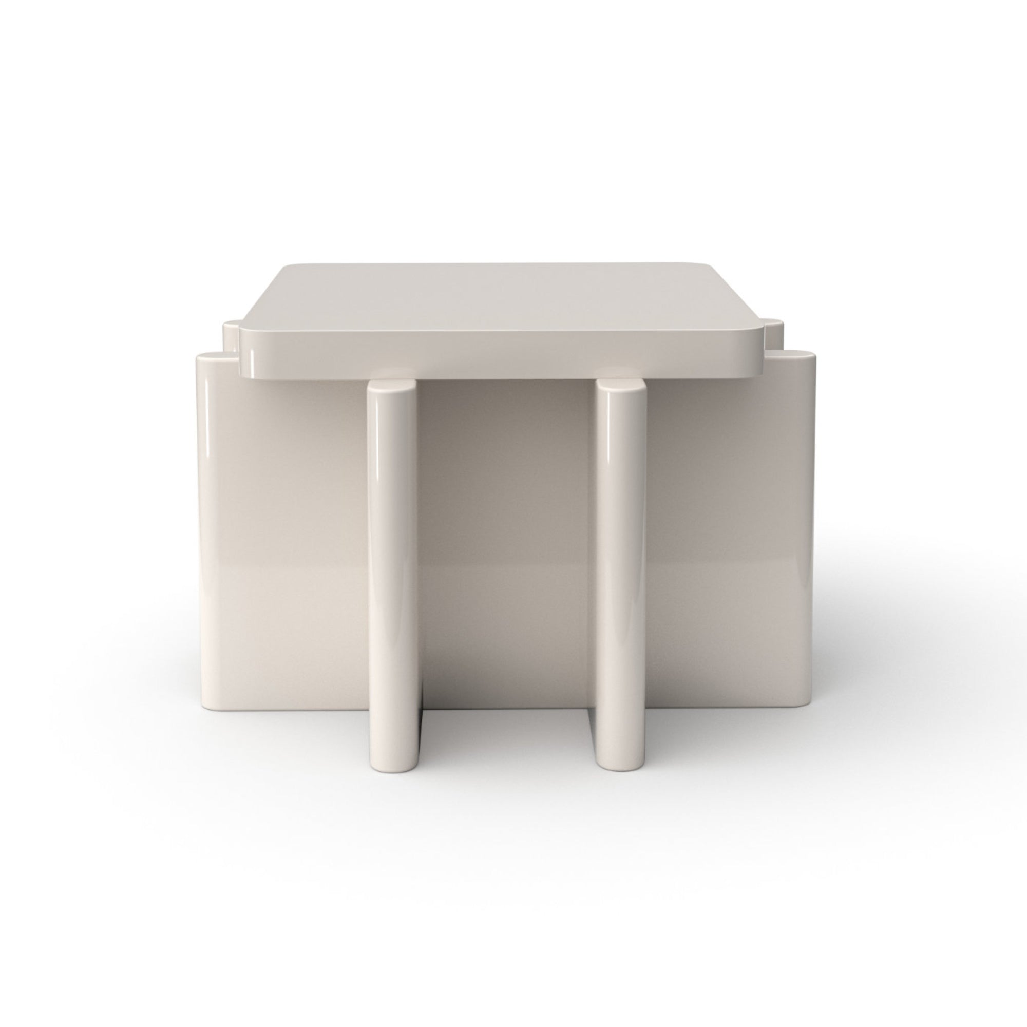 Spina T2.2 Side Table - Off White-3