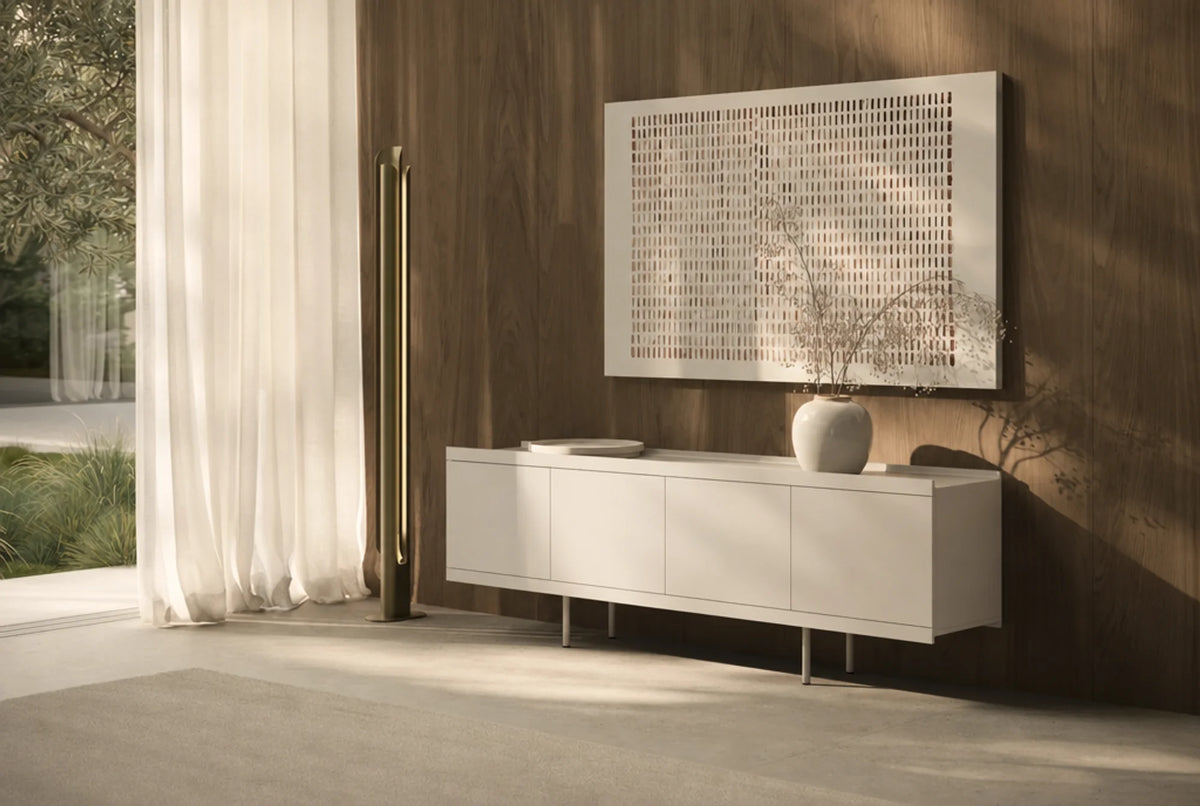 Beam BEA050 Sideboard - High Gloss Warm Stone