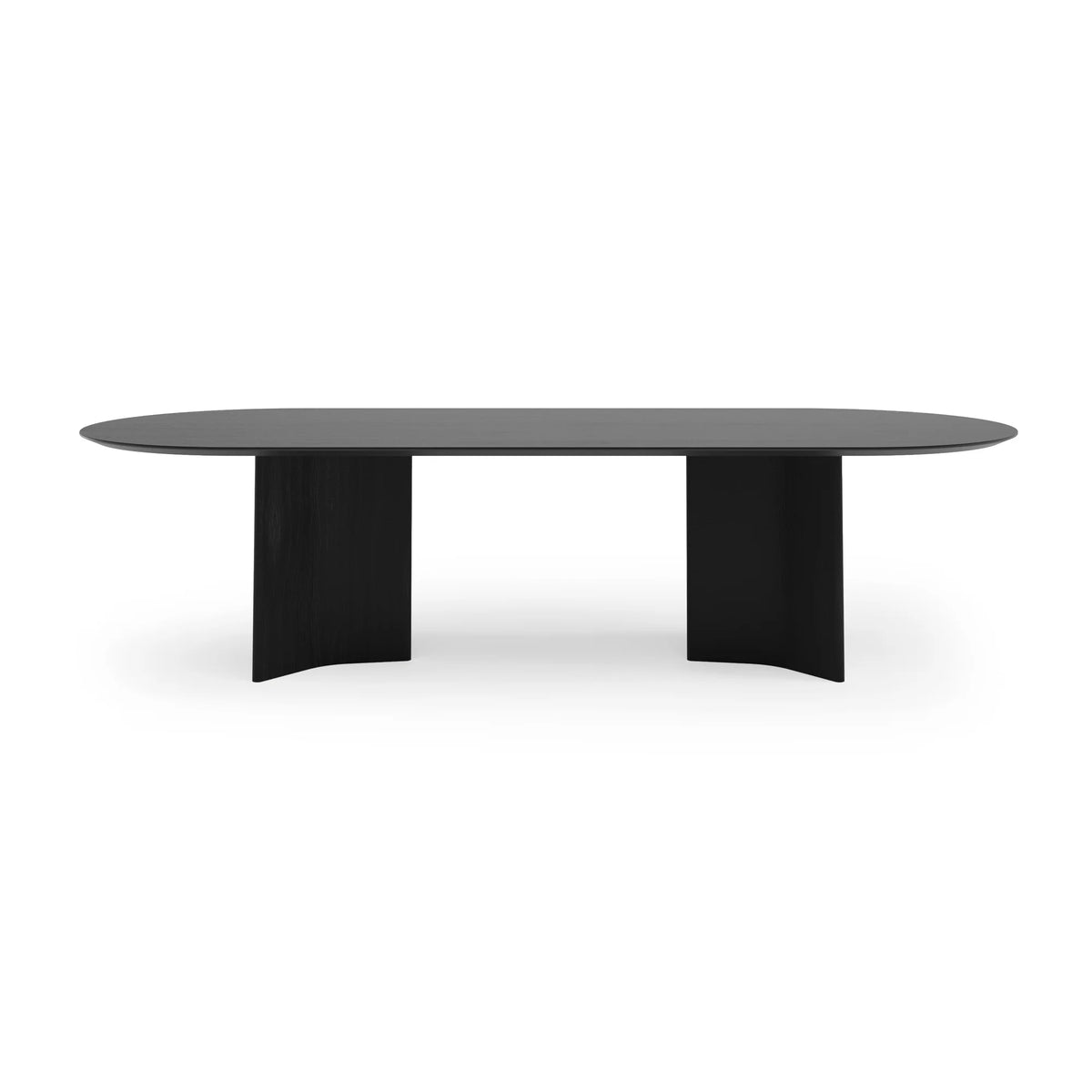 Column CLM300 Dining Table - Ebony Stained Oak-3