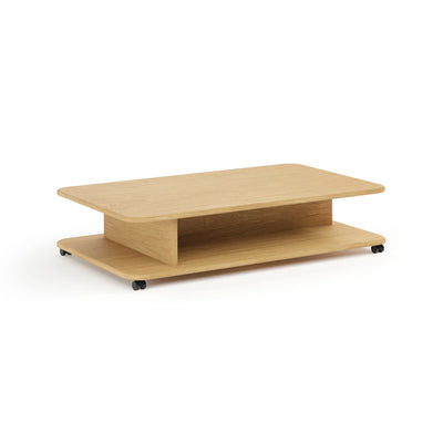 Corte CRM125 with Wheels Coffee Table - Super Matt Oak
