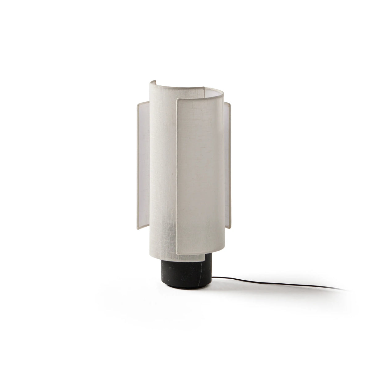 Rio RIL300 Table Lamp - Marquinia/Cotton Shade-3