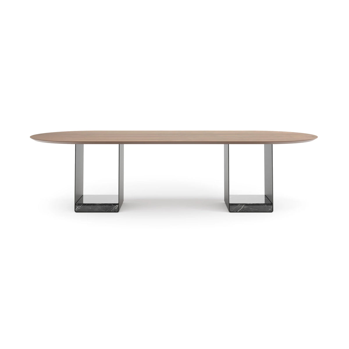 Vacia VAC300 Dining Table - Black/Marquinia/Super Matt Walnut-3