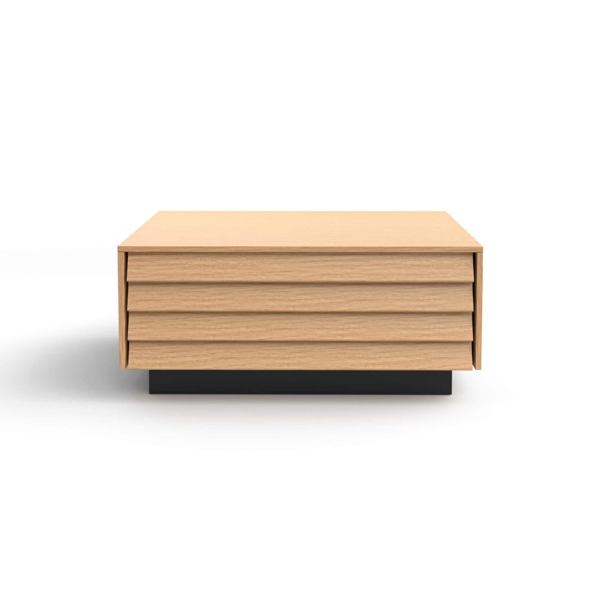 Sussex SSX141.6 Bedside Table - Black/Super-Matt Oak