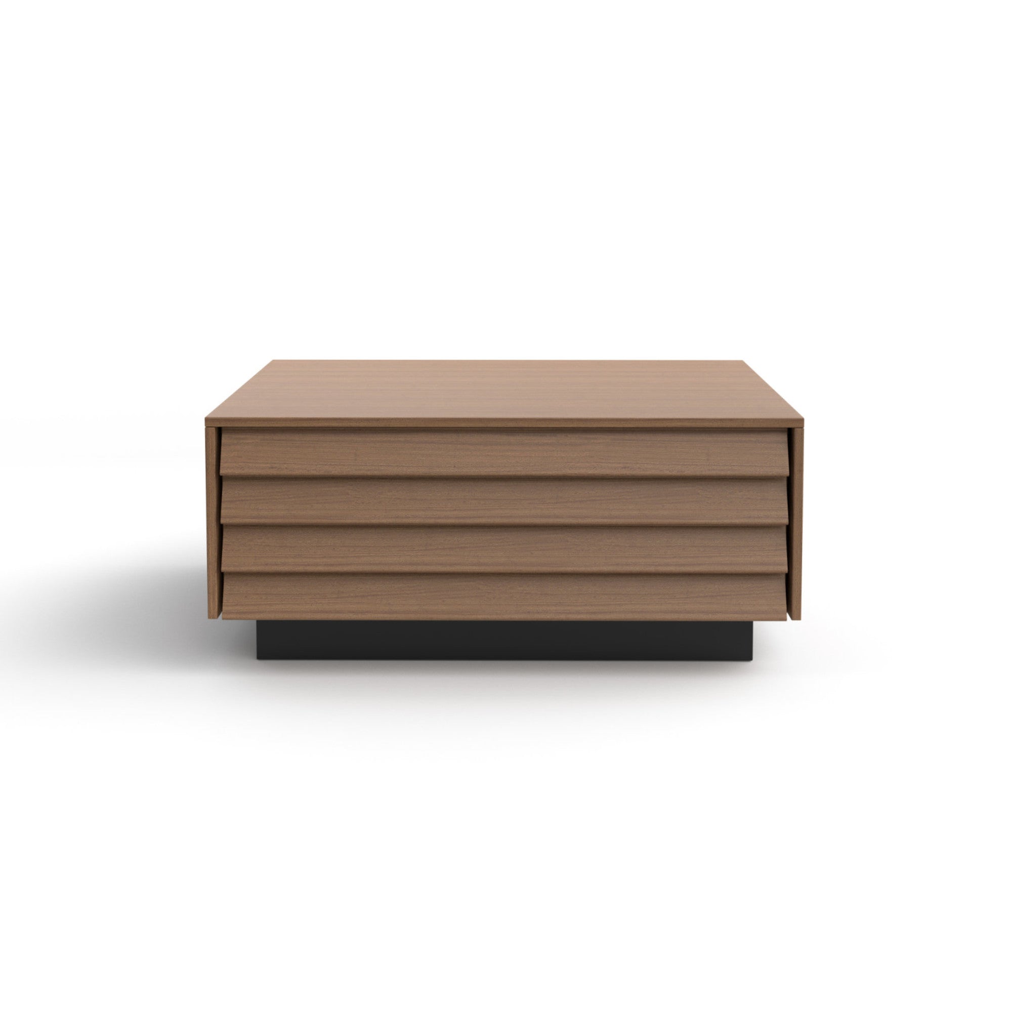 Sussex SSX141.6 Bedside Table - Black/Super-Matt Walnut