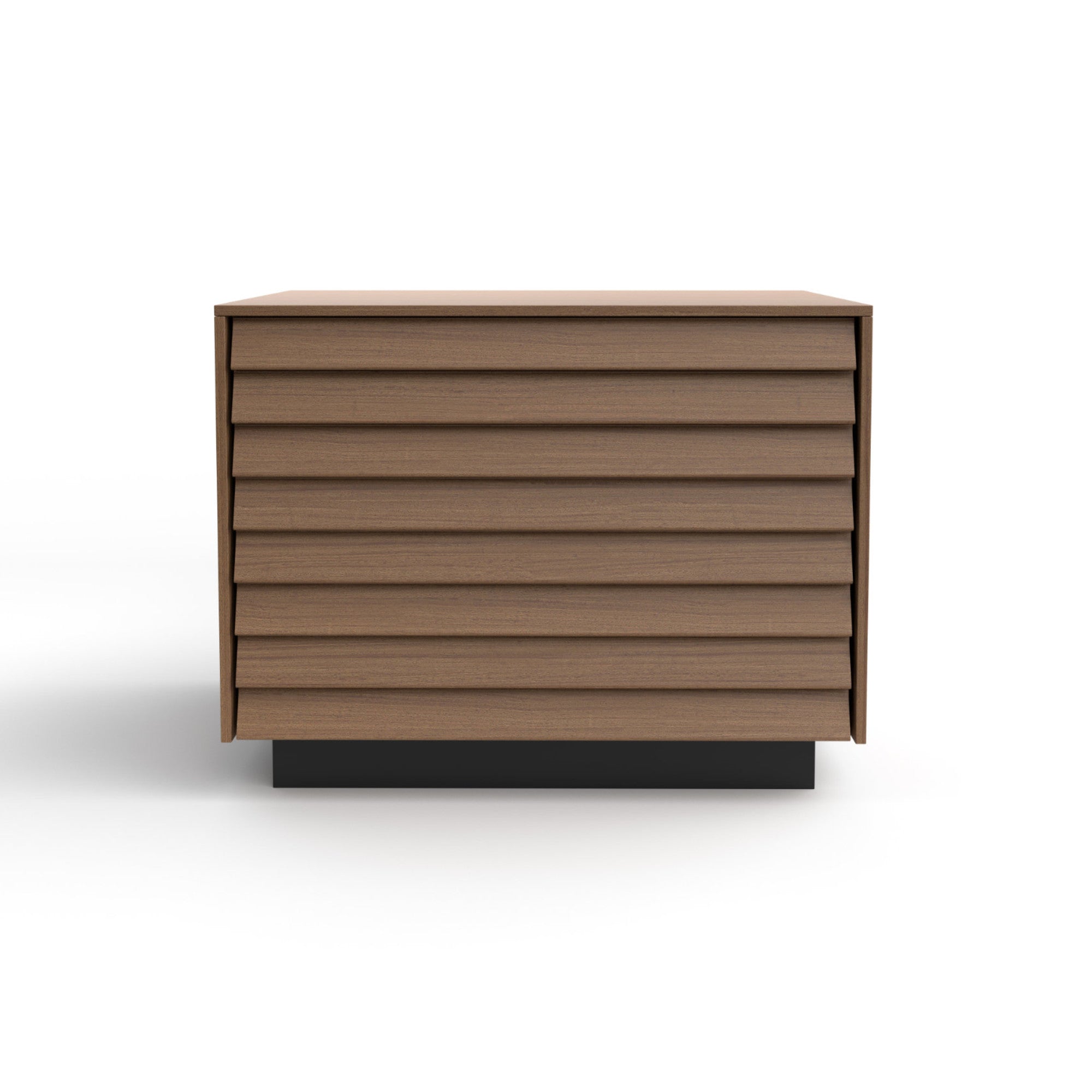 Sussex SSX142.6 Bedside Table - Black/Super-Matt Walnut-3