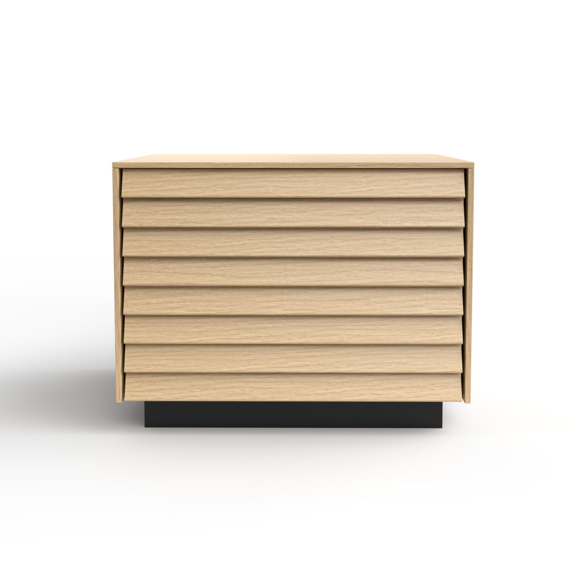 Sussex SSX142 Bedside Table - Black/Whitened Oak-3