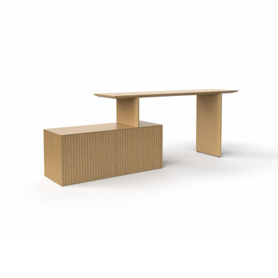 Velasca VLS200916 2 Doors Desk - Whitened Oak