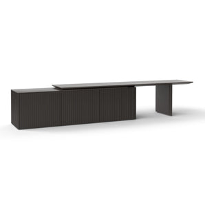 Velasca VLS30082 Extensible TV Unit - Ebony Stained Oak