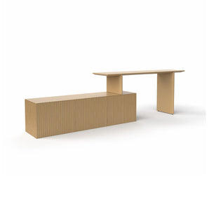 Velasca VLS300916 3 Doors Desk - Whitened Oak
