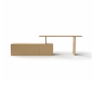 Velasca VLS300916 3 Doors Desk - Whitened Oak