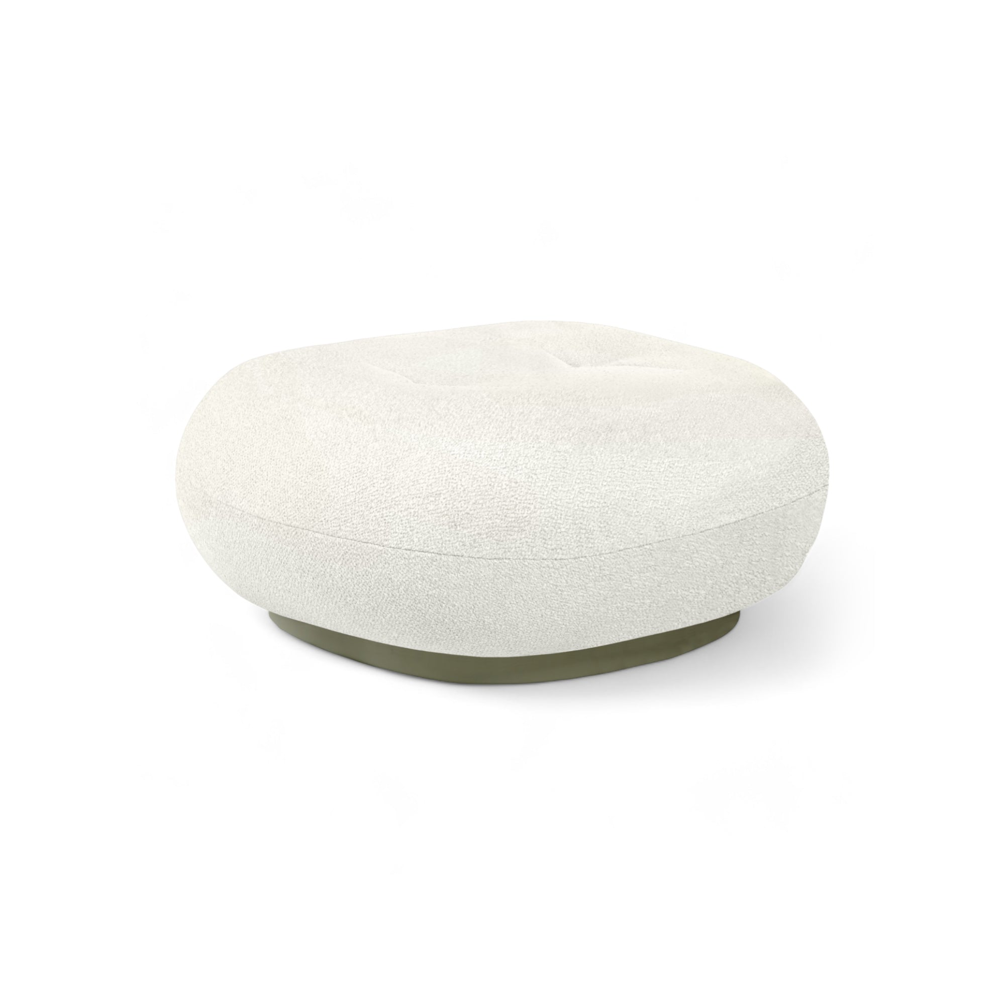 Pacha 44303 Outdoor Swivel Ottoman - Moss Grey/Fabric B (Lorkey 040)-1