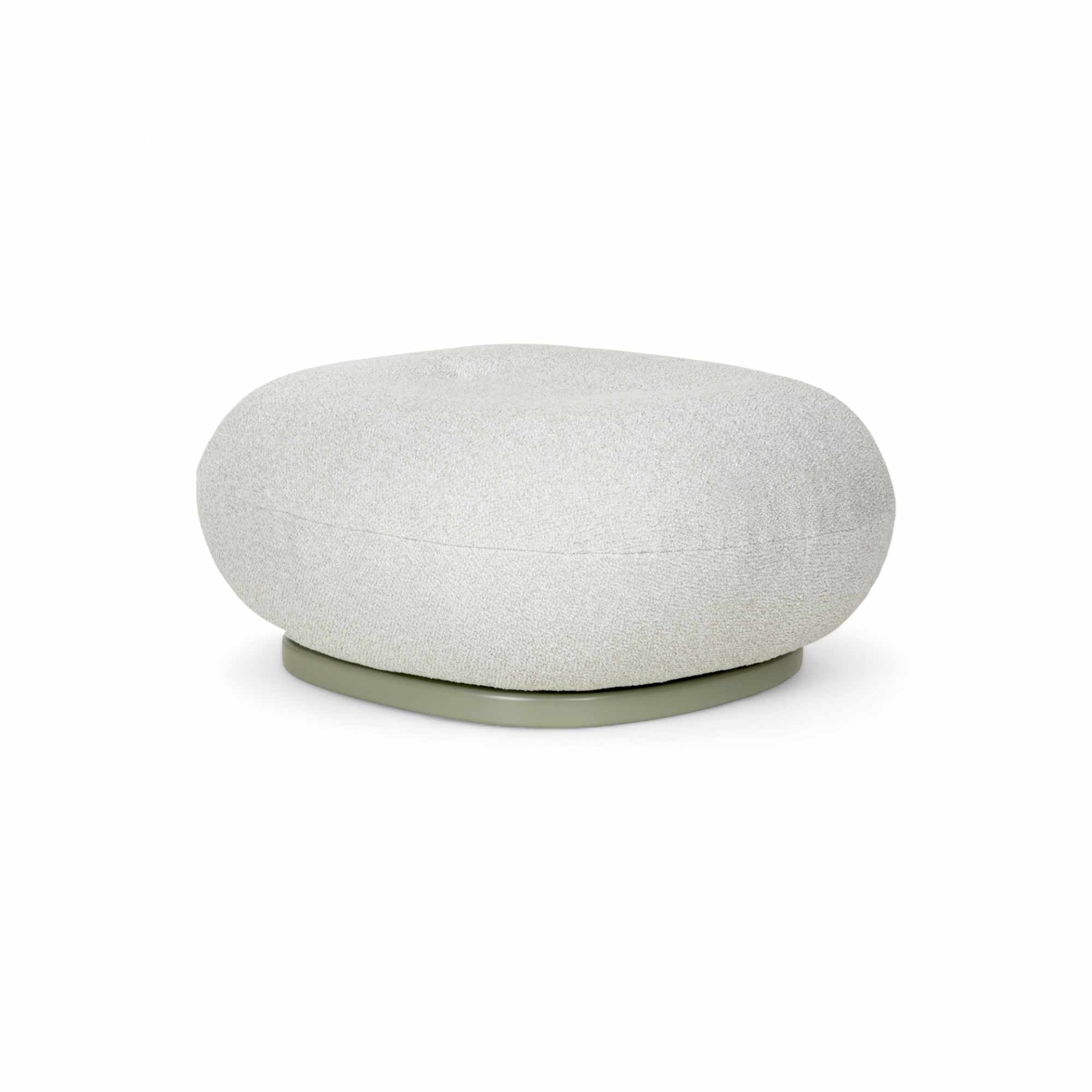 Pacha 44303 Outdoor Swivel Ottoman - Moss Grey/Fabric D (Libera 003)