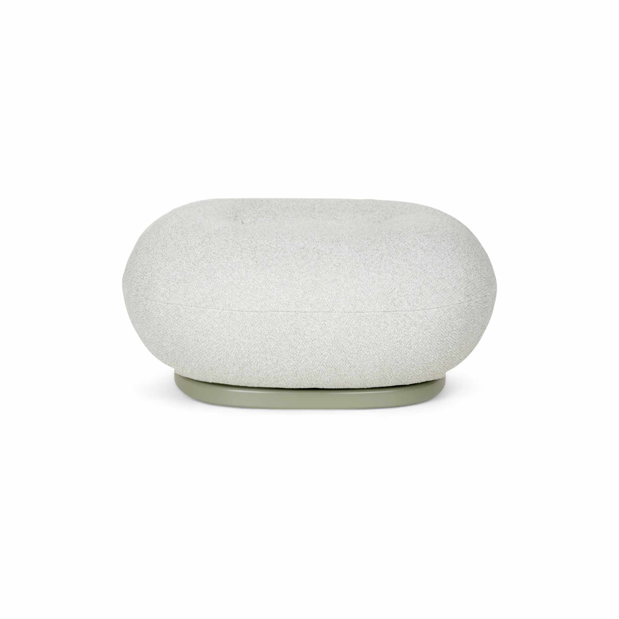 Pacha 44303 Outdoor Swivel Ottoman - Moss Grey/Fabric D (Libera 003)-3