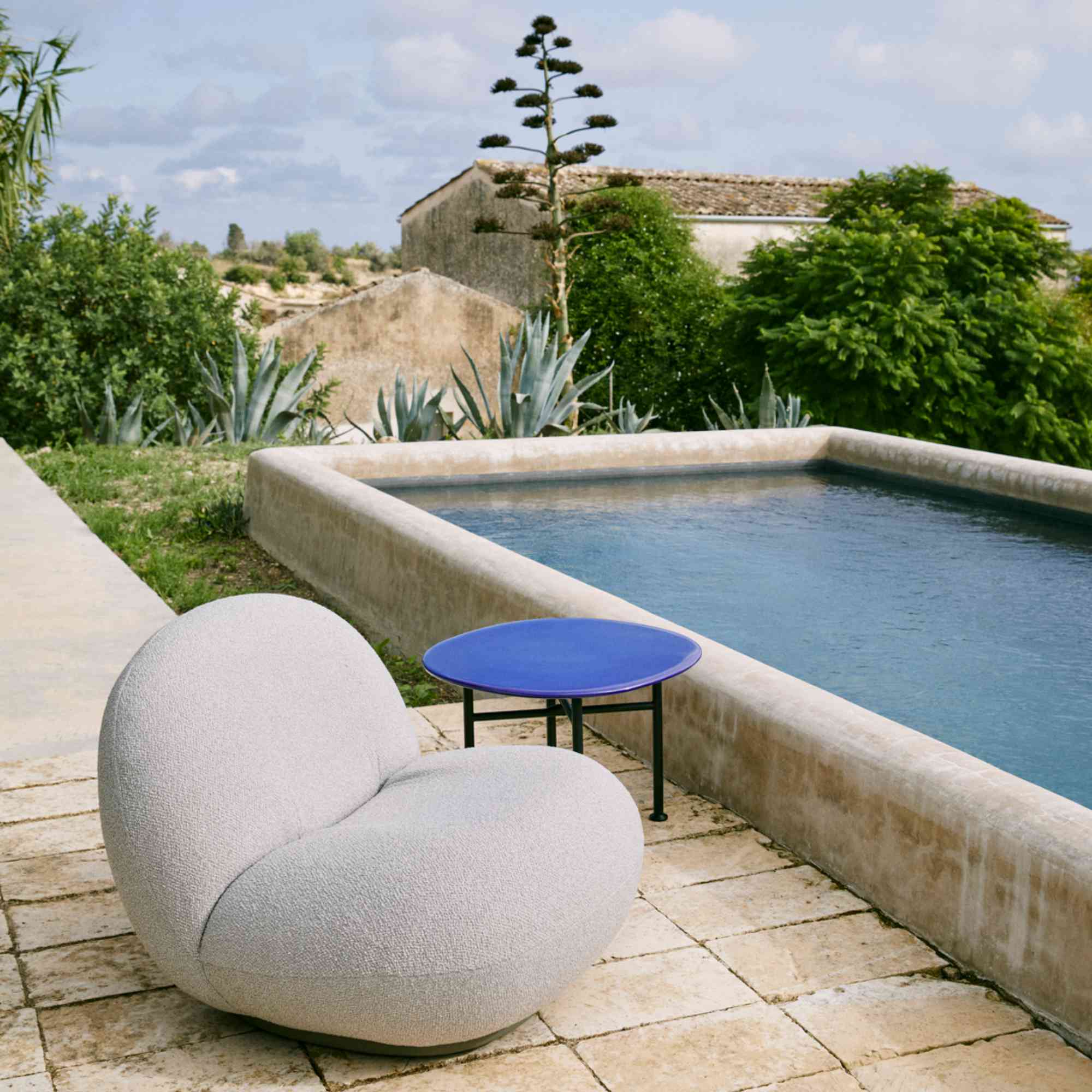 Pacha 44281 Outdoor Lounge Chair - Moss Grey/Fabric D (Chevron Outdoor FR 008)-6