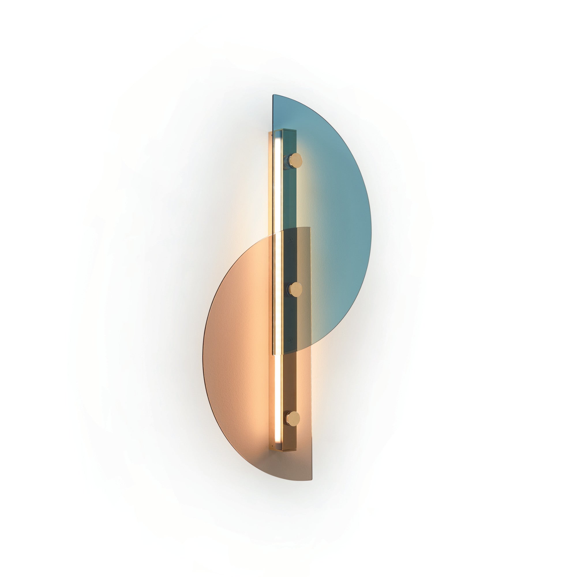 Papillon 3700 B Wall Lamp - Light Blue/Bronze-1