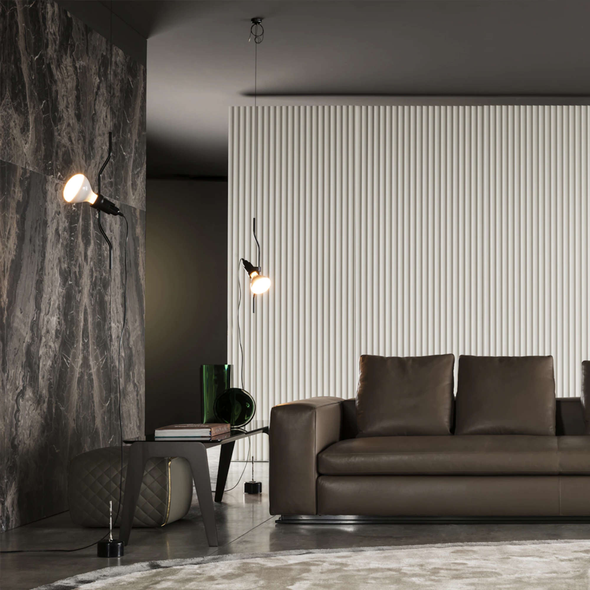 Parentesi Dimmer Element Pendant Lamp - White-3