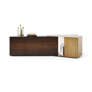 Partout Wood Sideboard - Eucalyptus/Bronze