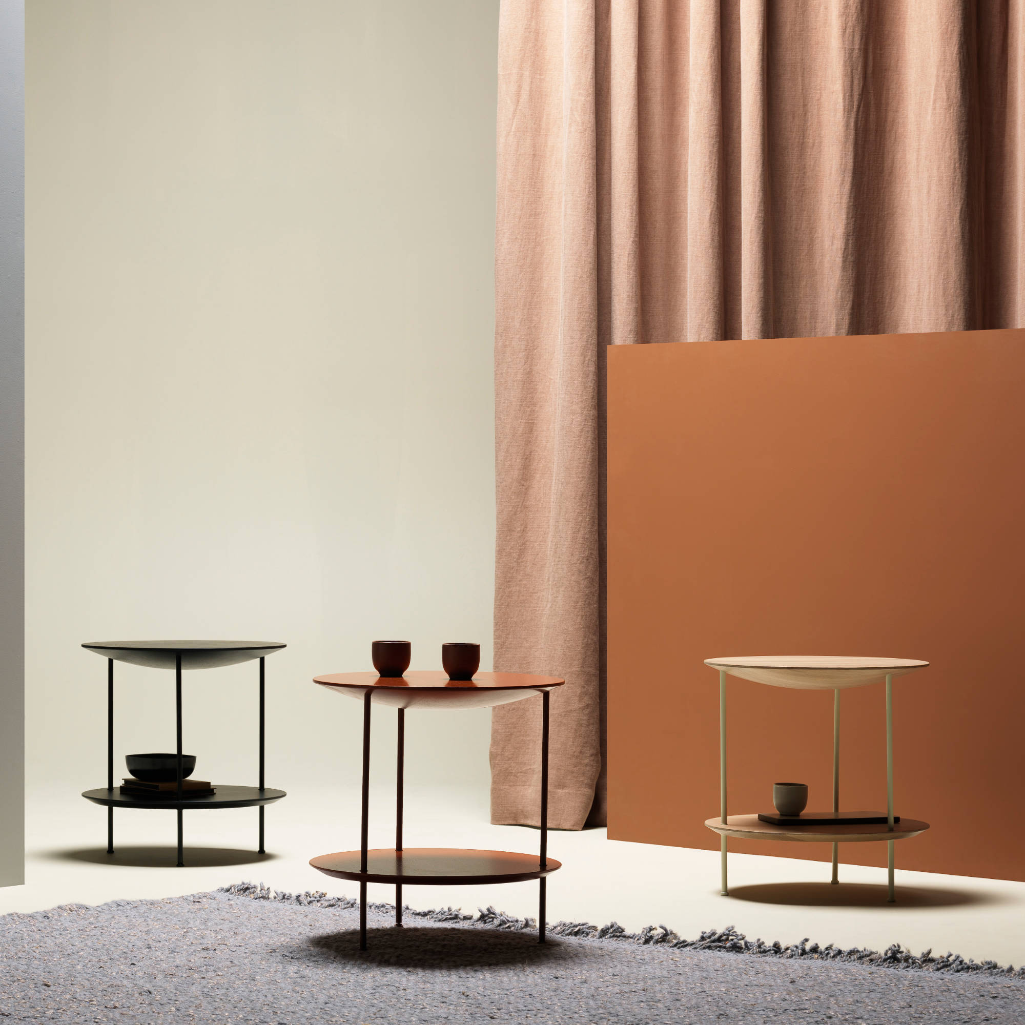 Pastille 50 Side Table - Black Lacquered Oak