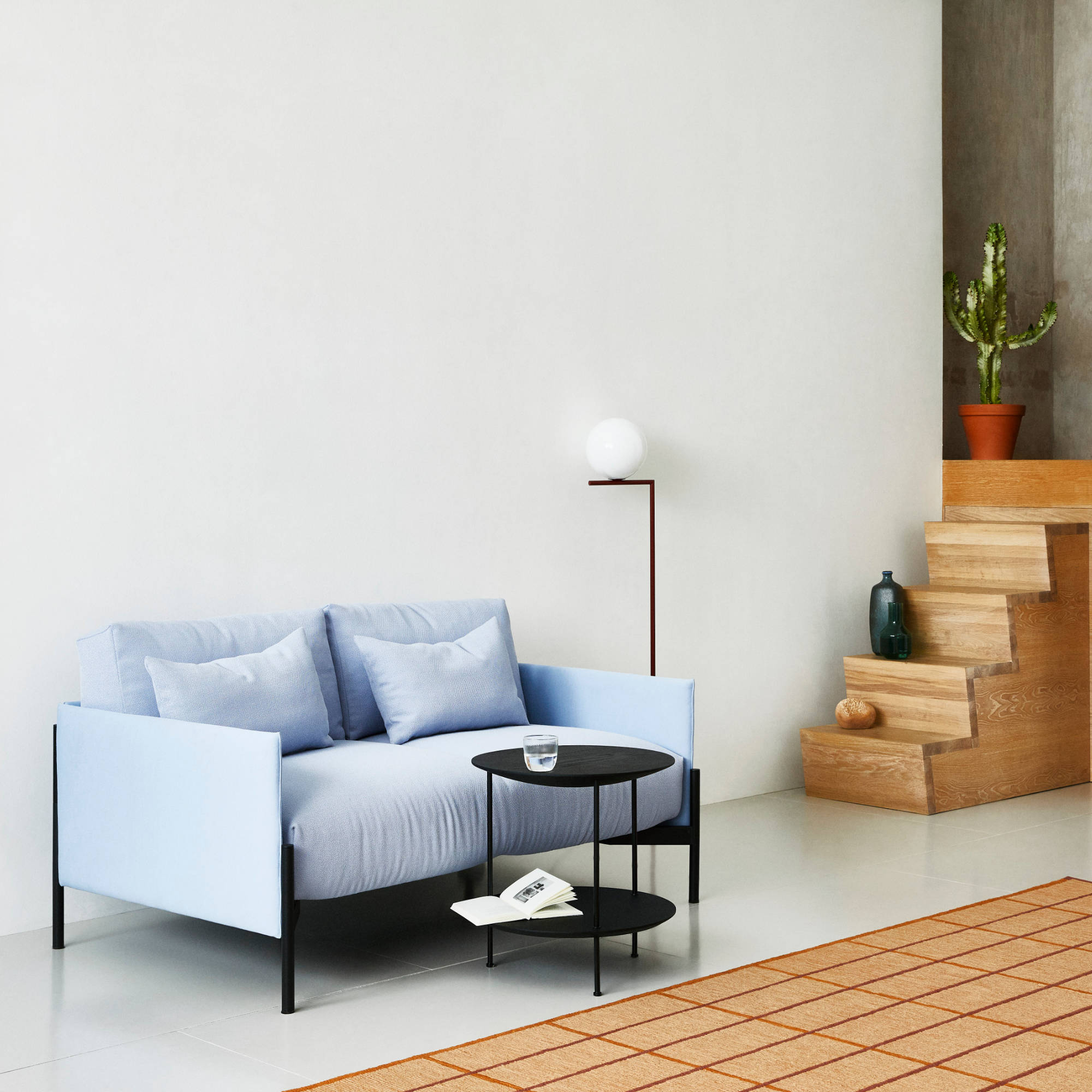 Pastille 50 Side Table - Black Lacquered Oak-3