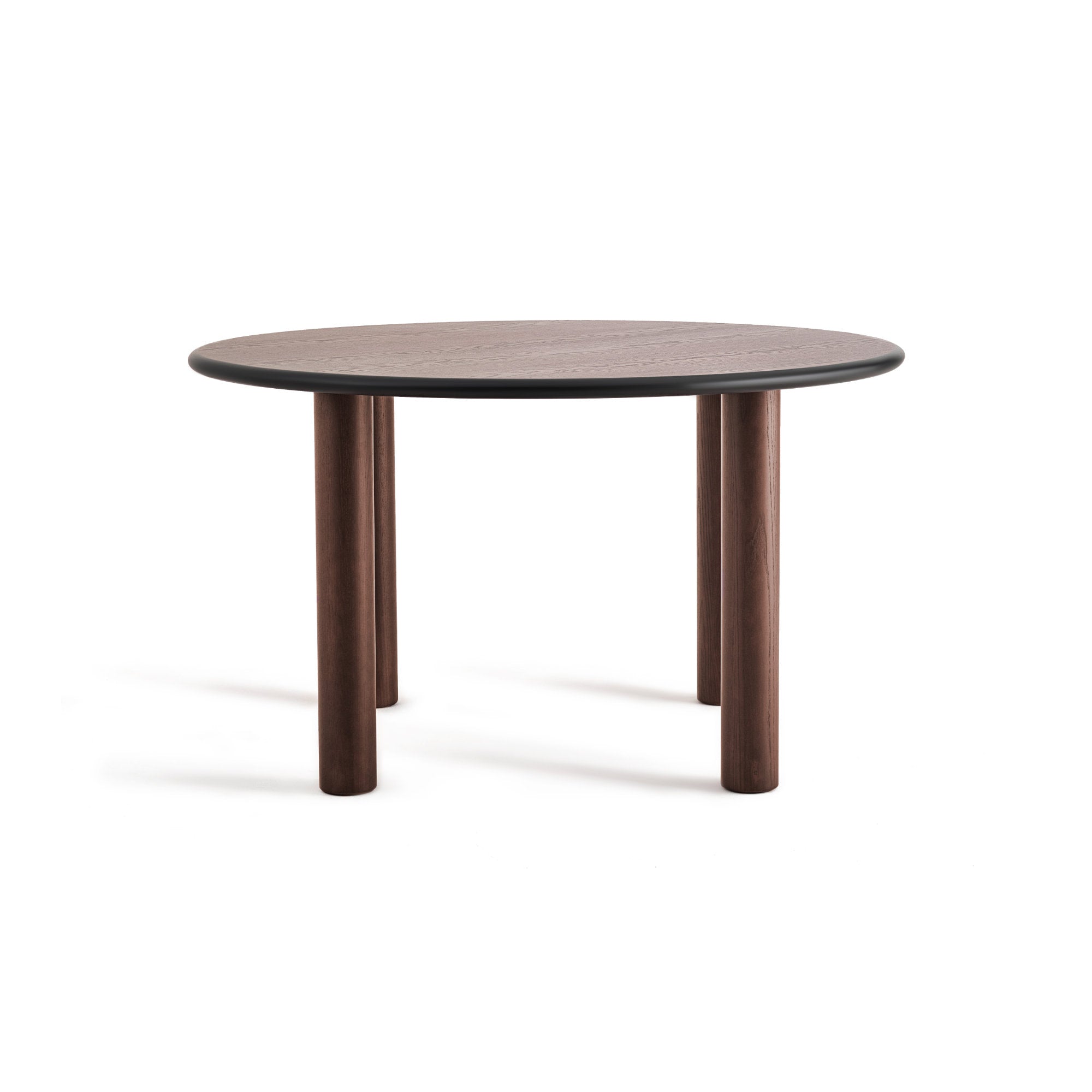 Paul 130 Round Dining Table - Brown Stained Ashwood-3