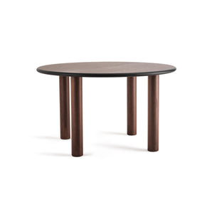 Paul 130 Round Dining Table - Brown Stained Ashwood