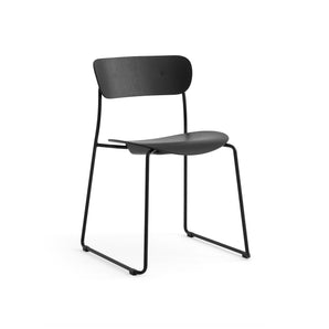 Pavilion AV51 Dining Chair - Black/Black Oak