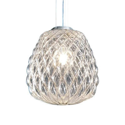 Pinecone Large Pendant Lamp - Chrome/Clear
