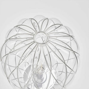 Pinecone Table Lamp - Chrome/Clear