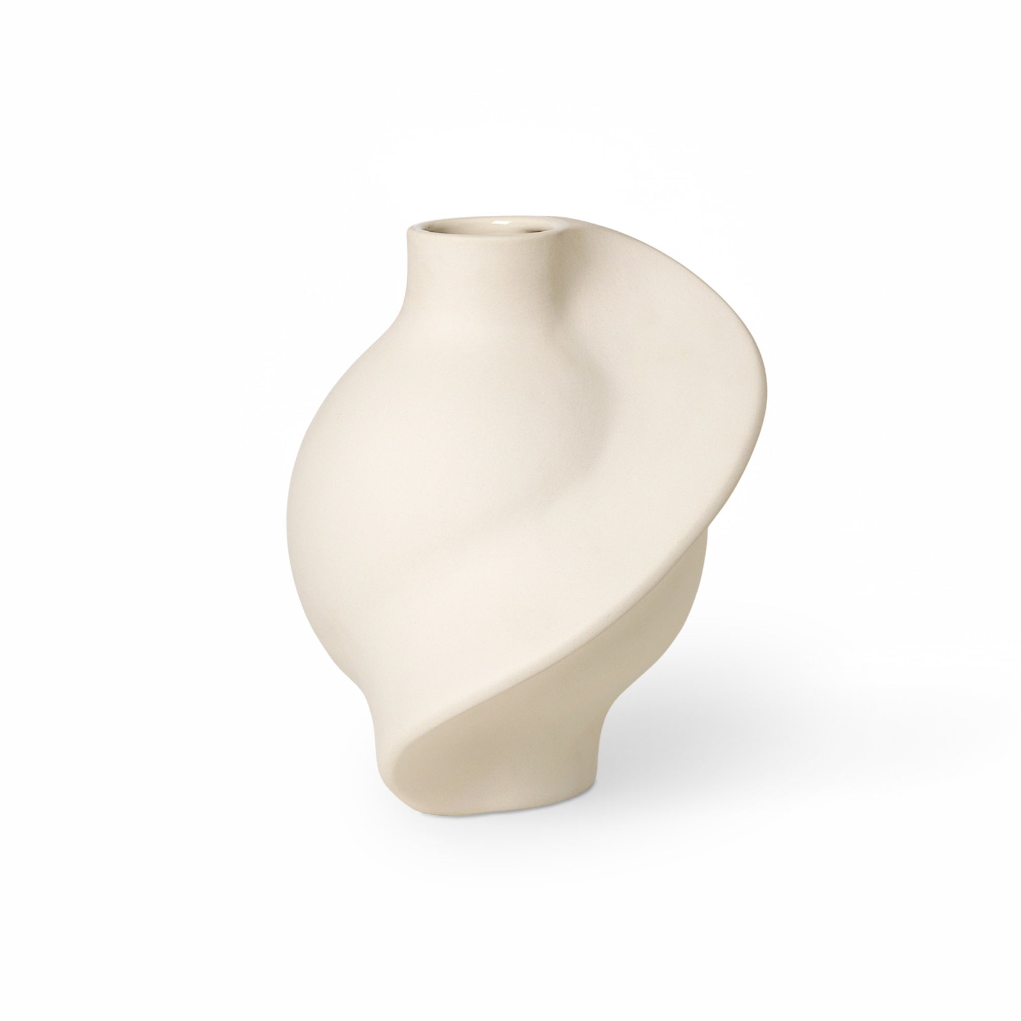 Pirout 02 Vase - Raw White-1
