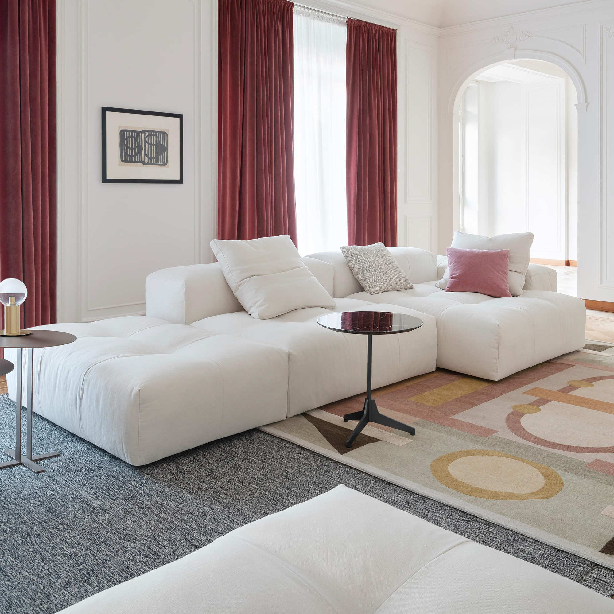 Pixel 2 Compositional Sofa - Fabric Lusso (Creta 2A)