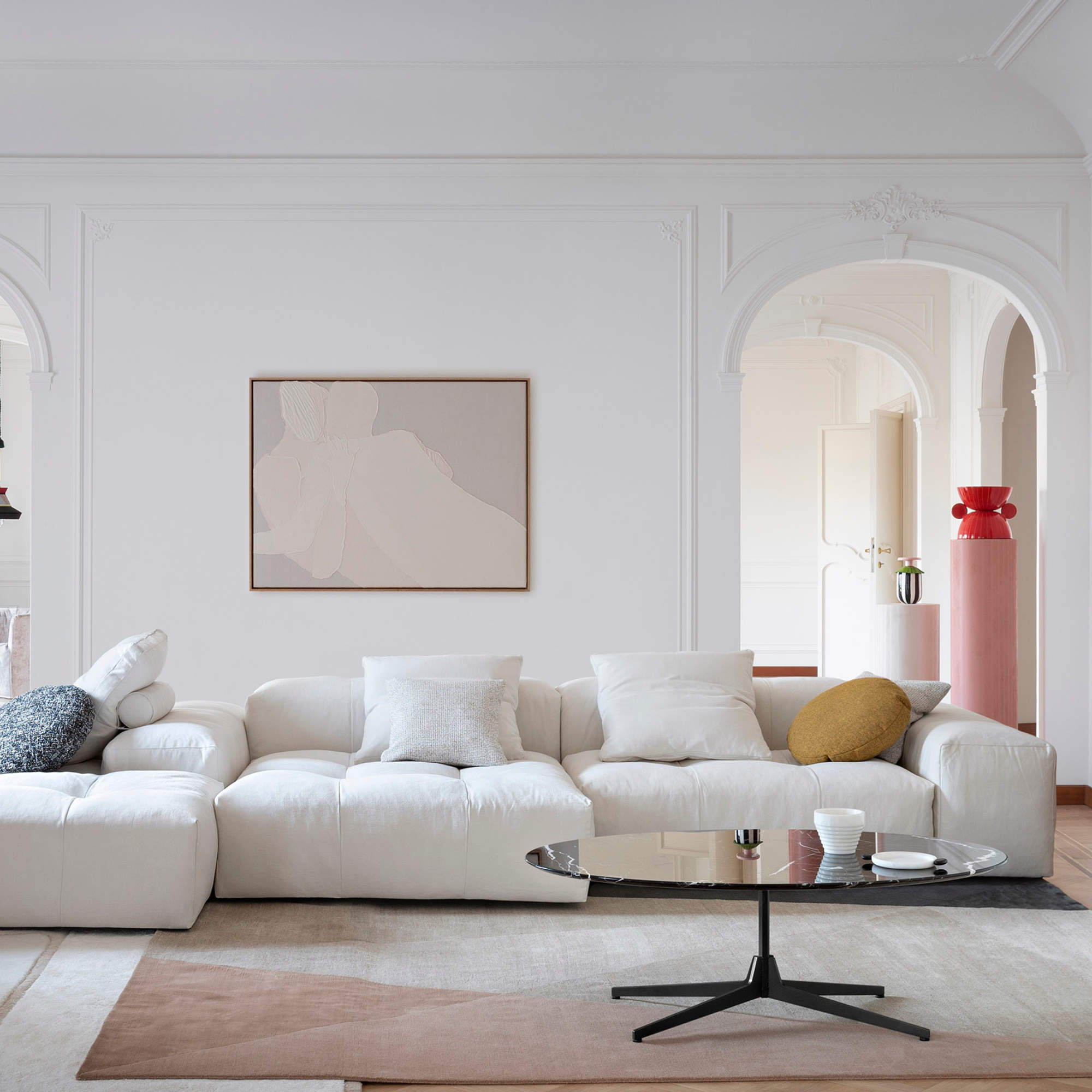 Pixel 2 Compositional Sofa - Fabric Lusso (Creta 2A)-4