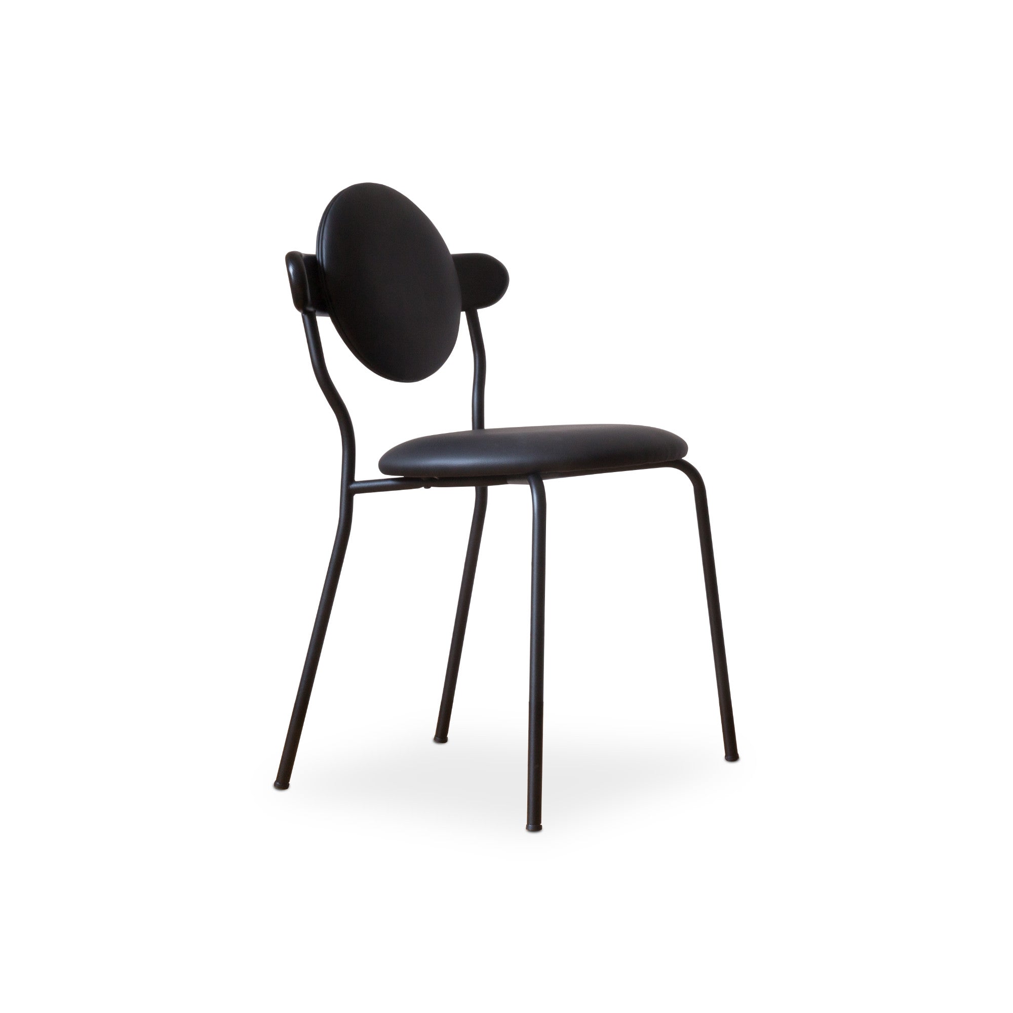 Planet Dining Chair - Leather (Faux Black)-1