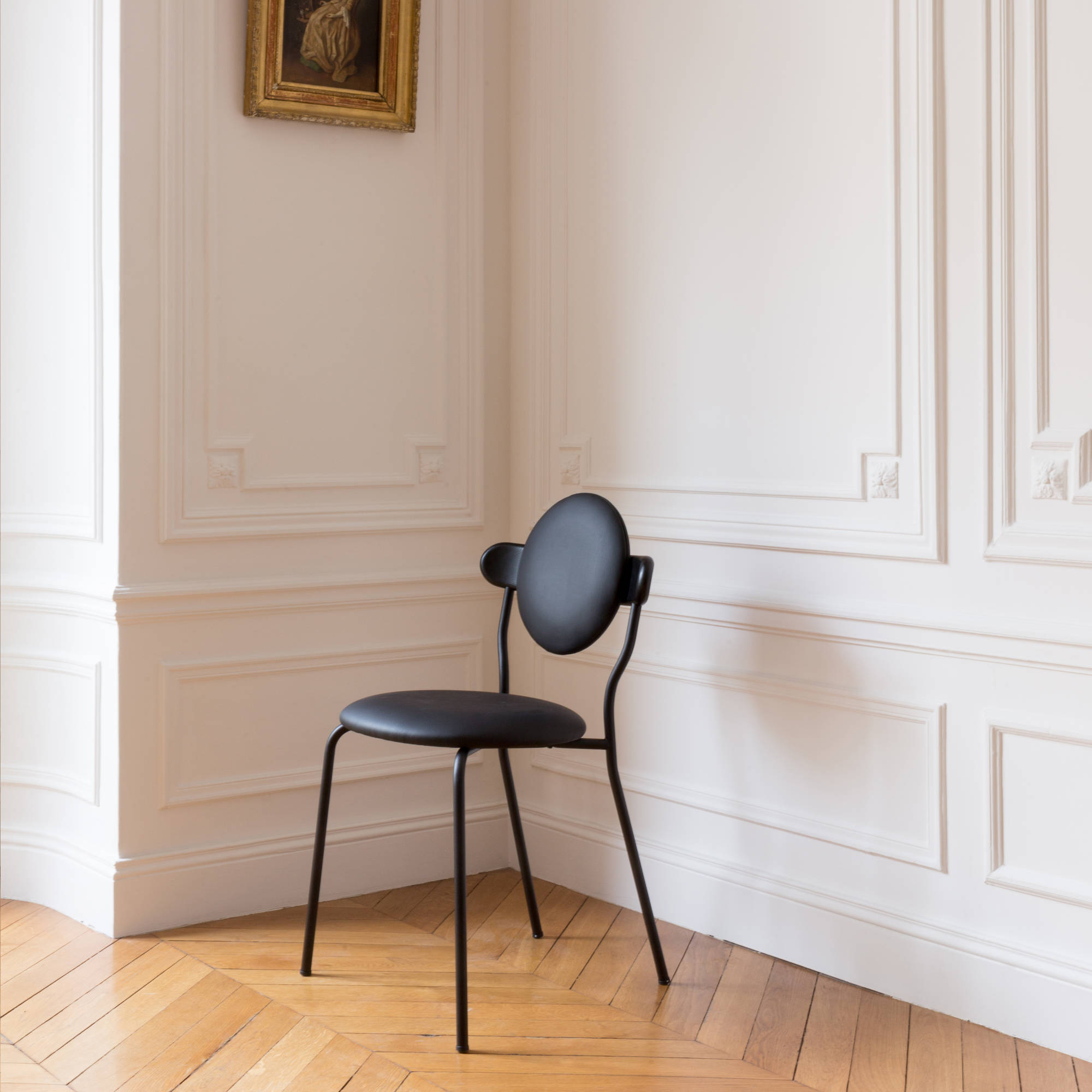 Planet Dining Chair - Leather (Faux Black)-3