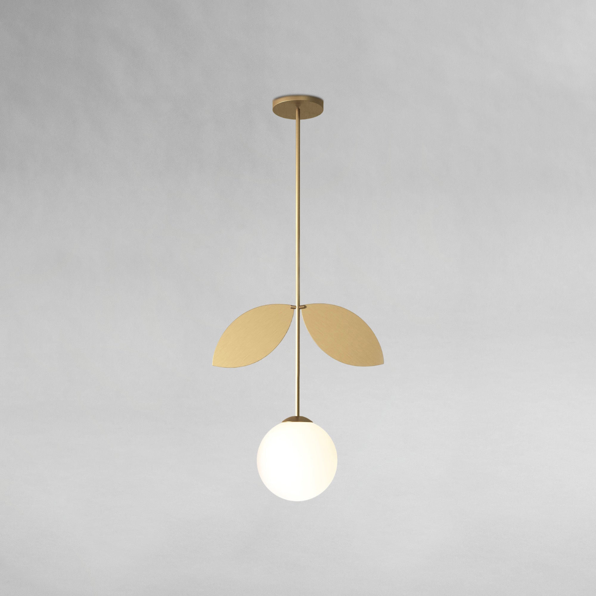 Plant Pendant Lamp - Brass