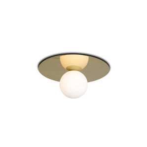 Plate and Sphere Small Ceiling Lamp