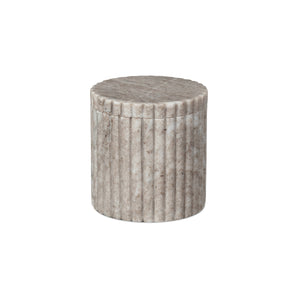 Platon Canister - H10/Light Brown Marble