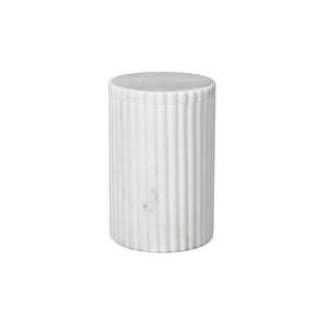 Platon Canister - H15/White Marble