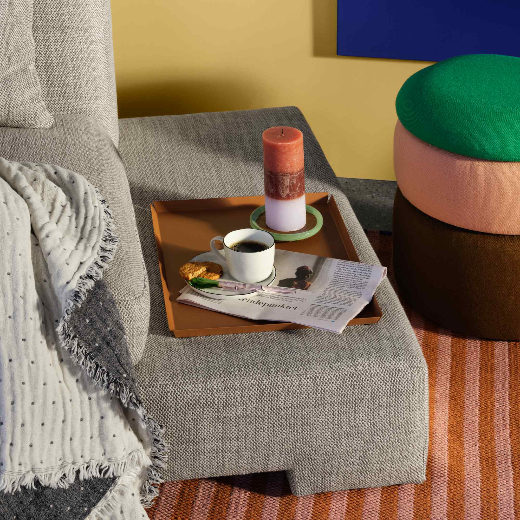 Pond 31001144 Pouf - Fabric (Emerald Green)-3