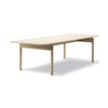 Post 6441 Dining Table - Oak Soap