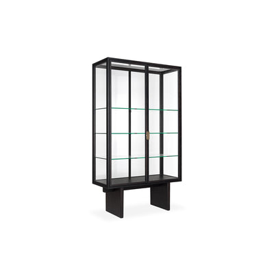 Private Vitrine 10125076 Cabinet - Brown/Black Stained Oak