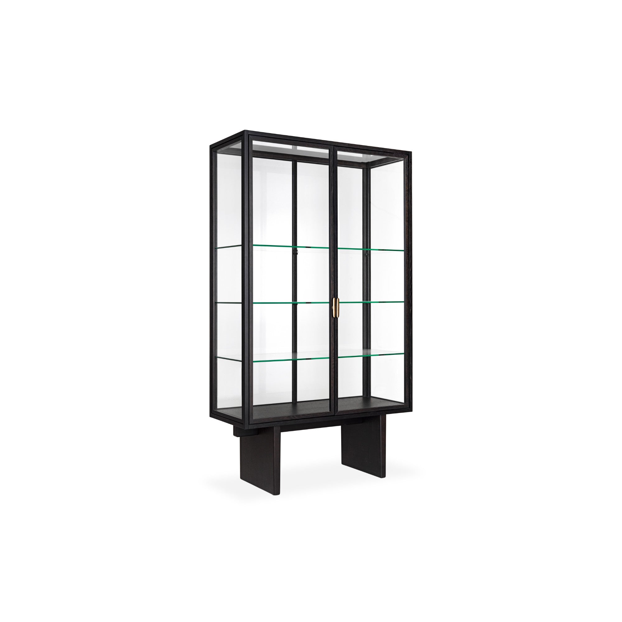 Private Vitrine 10125076 Cabinet - Brown/Black Stained Oak-1