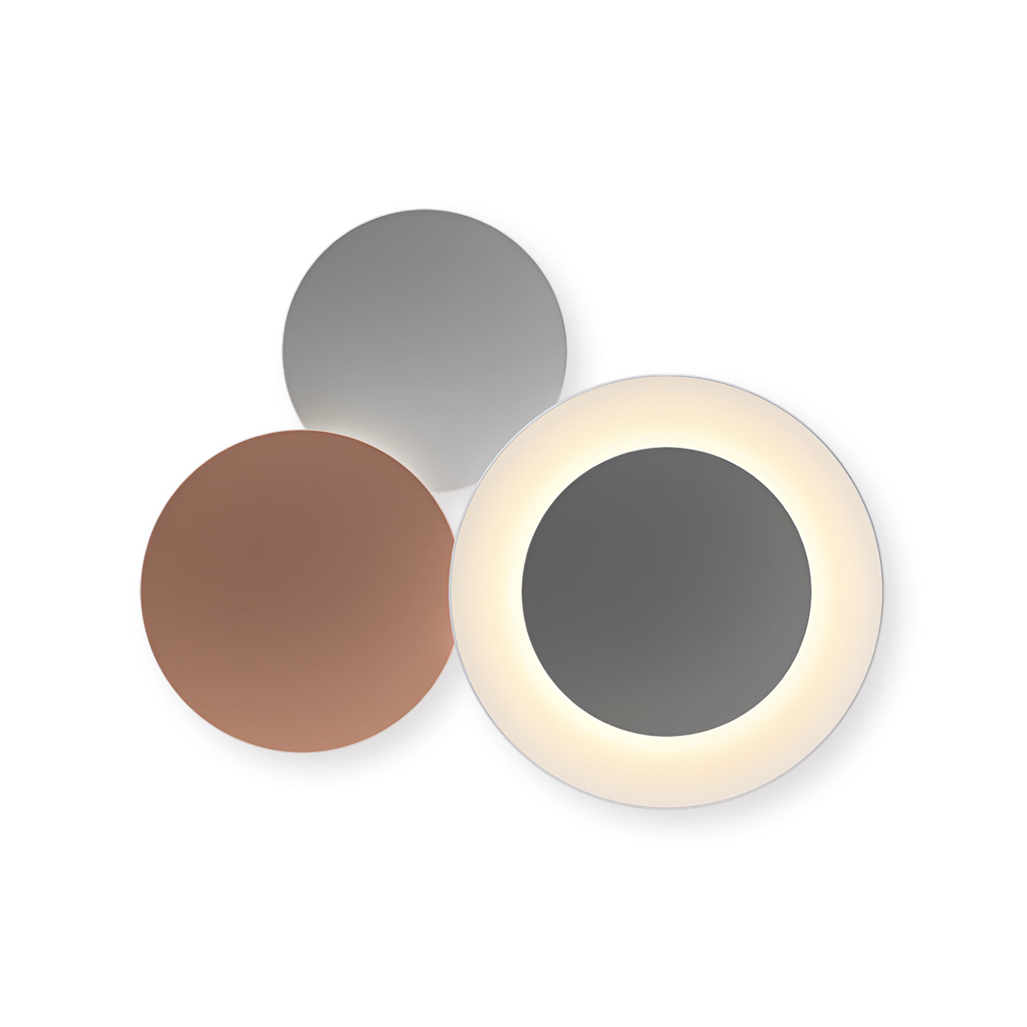 Puck Wall Art 5491 Wall Lamp - Brown M1/Black Grey