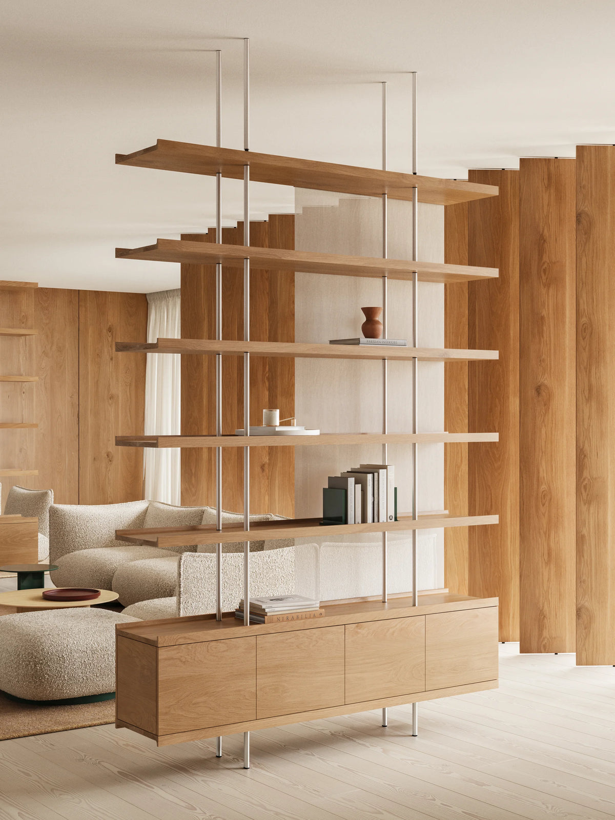 Beam BEA240 Bookcase - Supermatt Oak